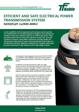 Efficient and safe electrical power transmission system