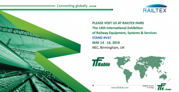 Railway sector with the TFK.Group at Railtex in Birmingham, UK 