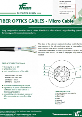 Fiber Optics Cables Z-XOTKtmsd