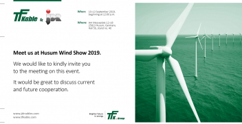 TFKable and JDR, part of the TFKGroup will present their joint technology and production capabilities during HUSUM Wind 2019