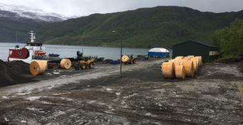 TFKable Group in cooperation with Onninen Norway AS  delivered 276 tons of cables to the wind farm in Sørfjord, Norway