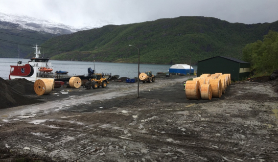 TFKable Group in cooperation with Onninen Norway AS  delivered 276 tons of cables to the wind farm in Sørfjord, Norway