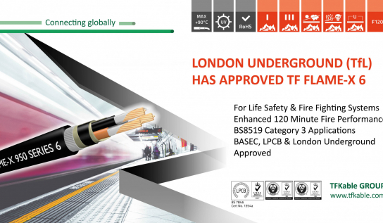 TF FLAME-X 950 Series 6 approved by the London Underground