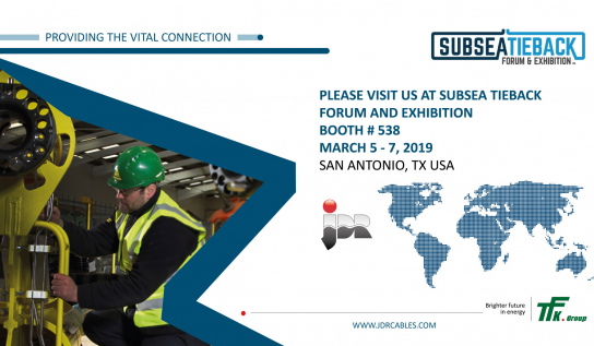 JDR and TFKable will be presenting The Vital Connection for the offshore Oil & Gas sector during Subsea Tieback Show